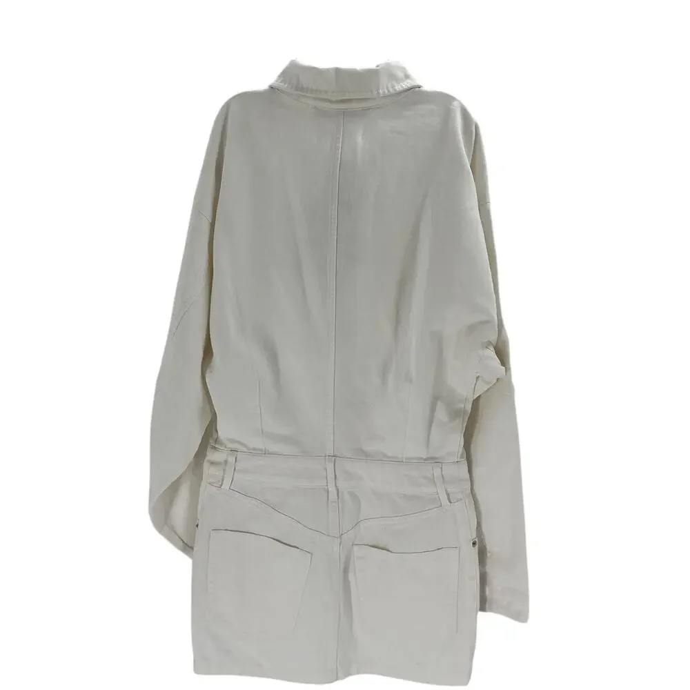 Ronny Kobo Off-white Denim Minidress Size XS - Picture 3 of 4